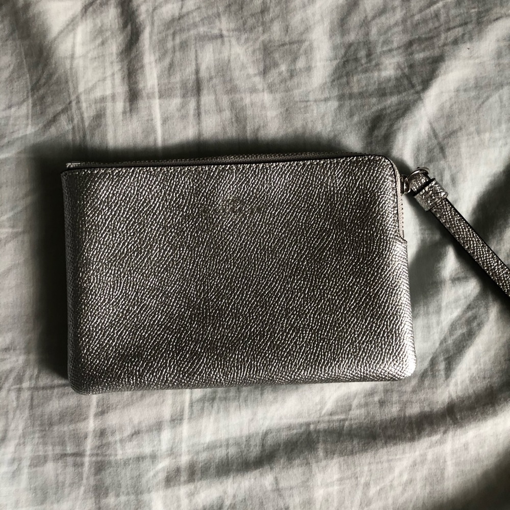 Coach wrist wallet Silver